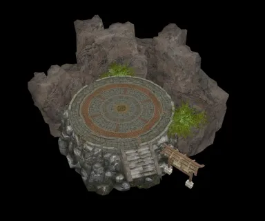 最全3D手游《侠隐江湖 》游戏场景 梵恩寺武术禅修台