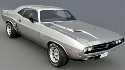 轿车 Dodge Challenger 1971 3D模型