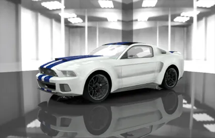 轿车 Ford Mustang GT 500 3D模型