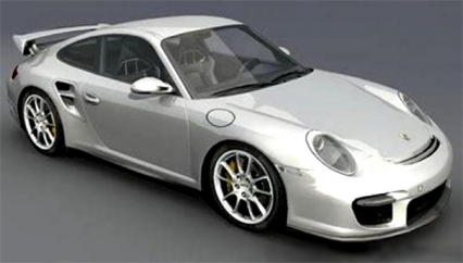 轿车  Porsche 911 GT2  3D模型