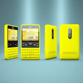 智能手机 Nokia_Asha_210 3D模型