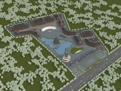 古建筑场景 古建筑博物馆 古建筑