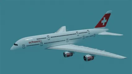大型客机 Airplane A380 3D模型
