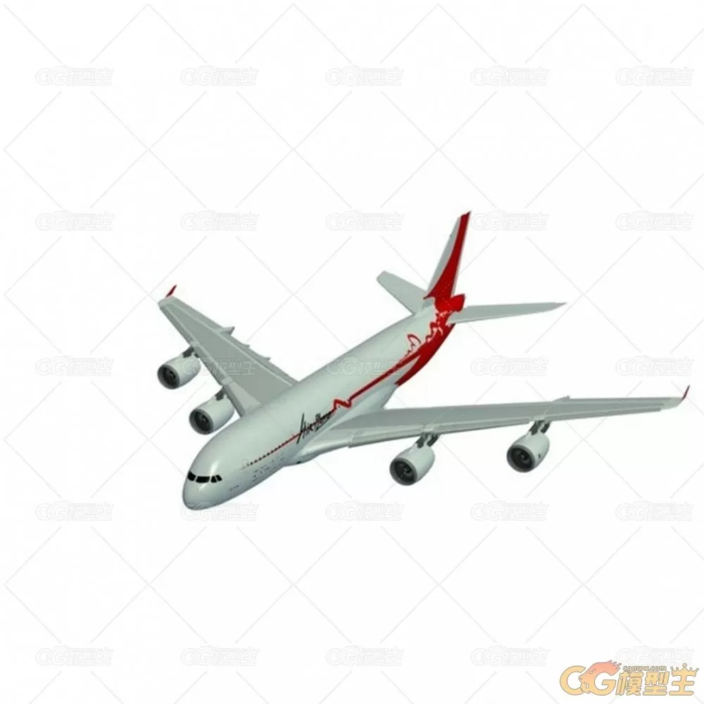 大型客机 Airplane V1 3D模型-1