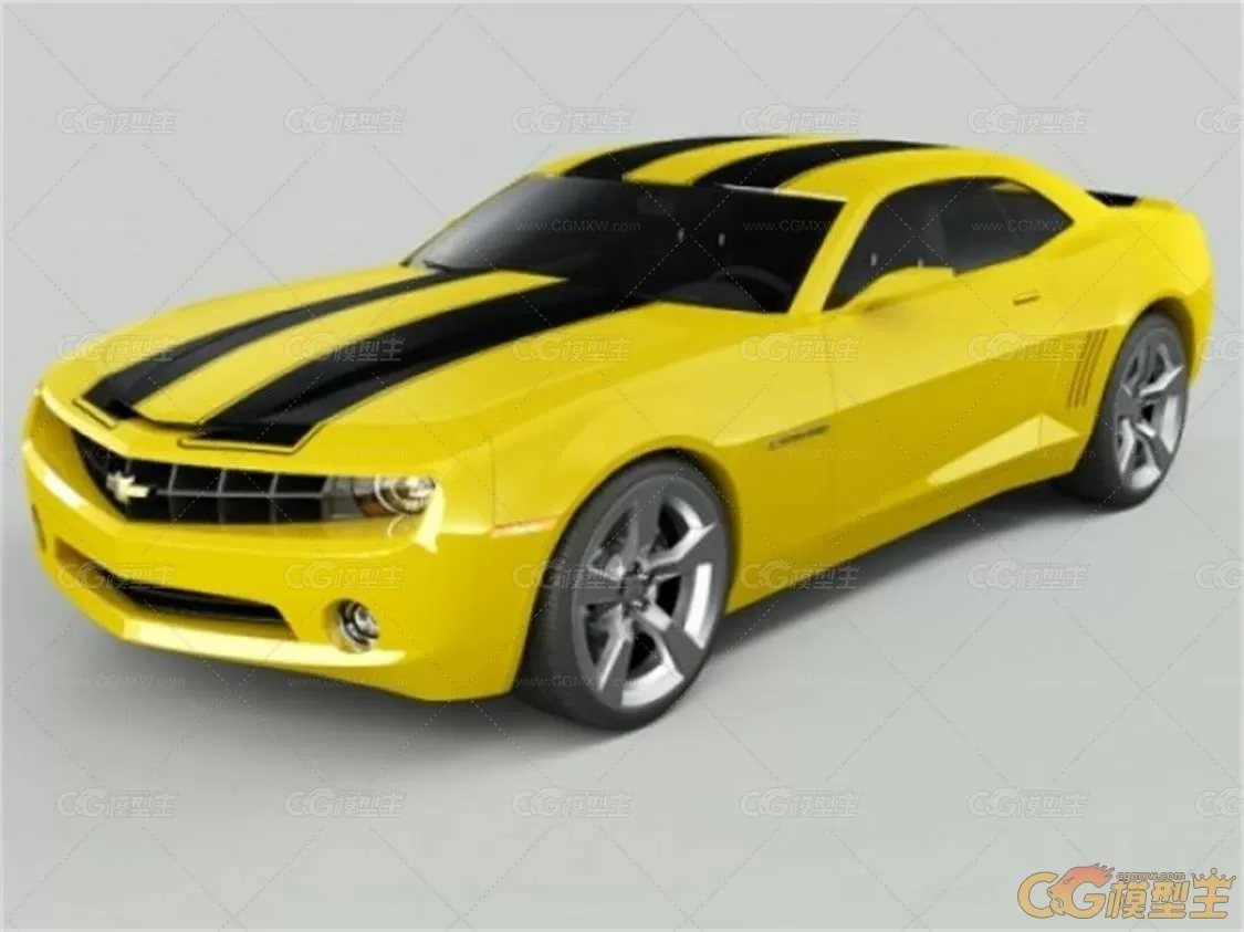 小轿车 Chevrolet Camaro 3D模型-1