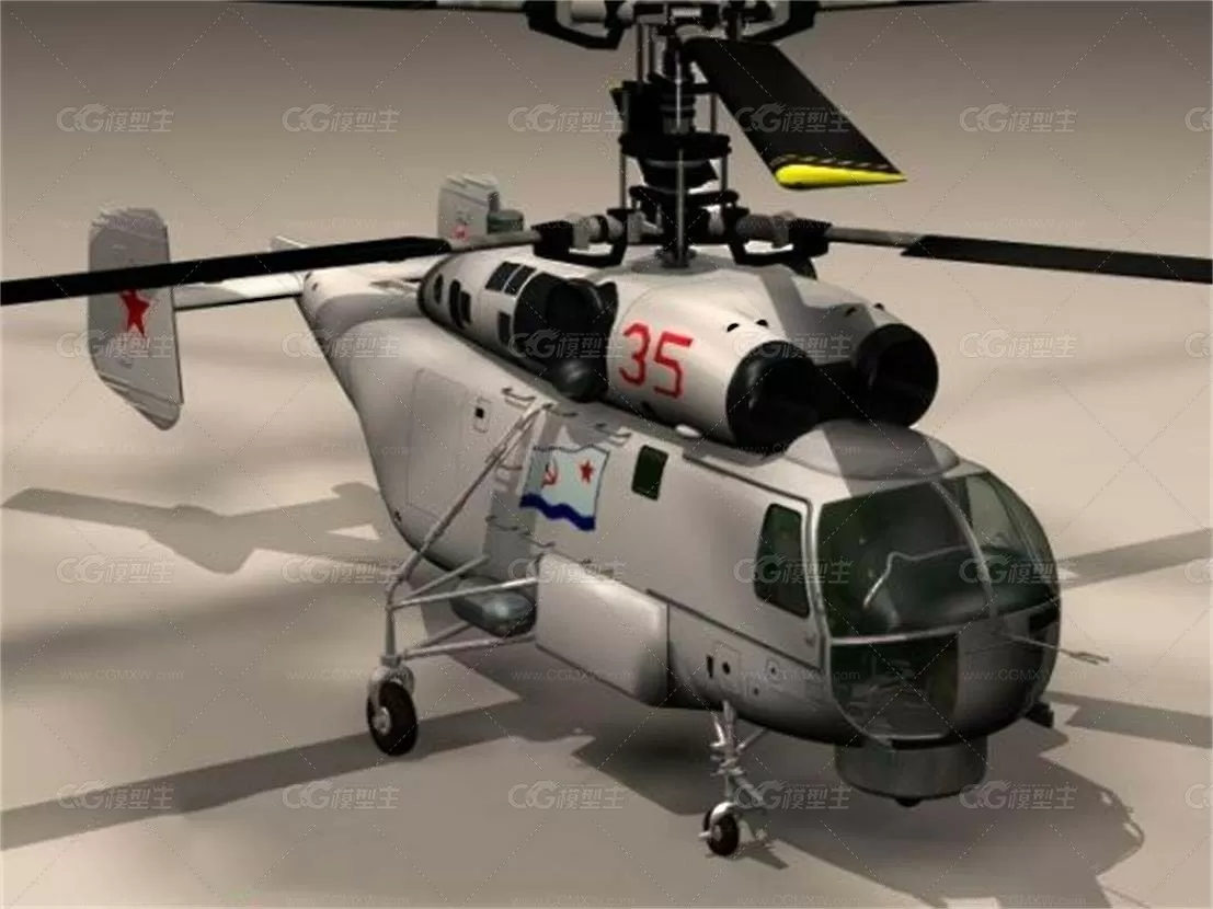 苏联 K27-Helicopter 3D模型-1