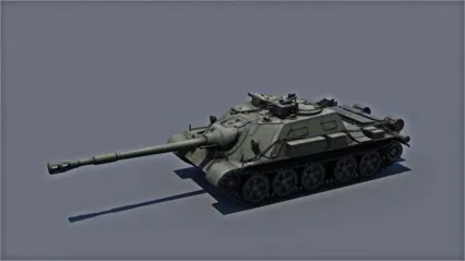 苏联坦克 SU-122-54 3D模型