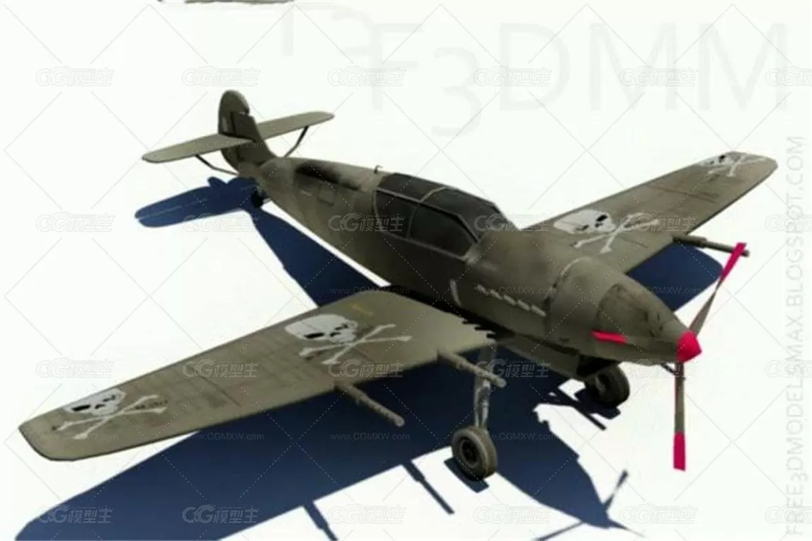 德军战机 World War 2 Aircraft 3D模型-1