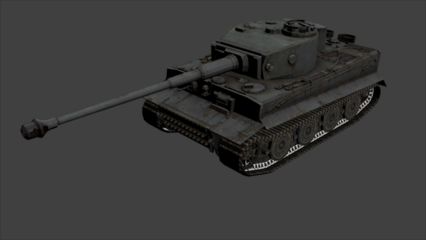 德军坦克 Tiger I Heavy Tank 3D模型