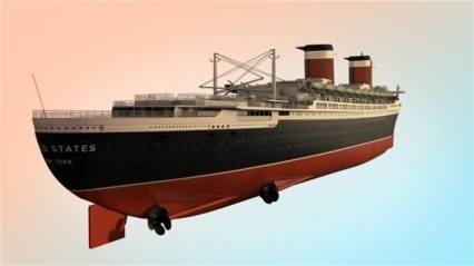 远洋轮船 SS United States 3D模型