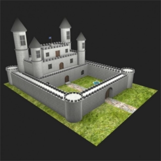 欧式小城堡  Fantasy Castle 3D模型