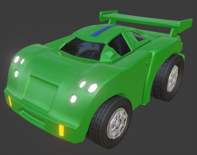 儿童玩具车 Toy Race Car 3D模型