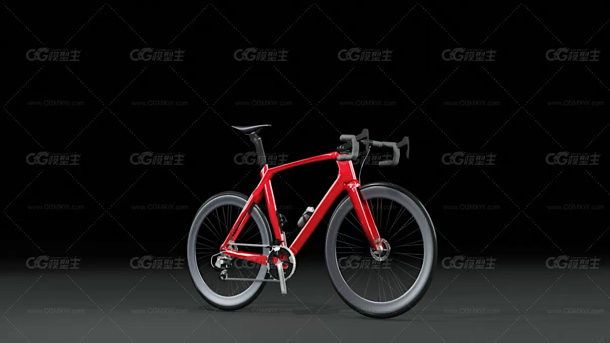 山地自行车 Road bike 3D模型-1