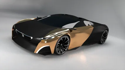 炫酷跑车 Peogeot Onyx 3D模型