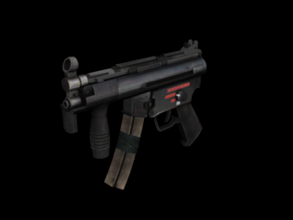 冲锋枪 MP5K (Fully Rigged) 3D模型