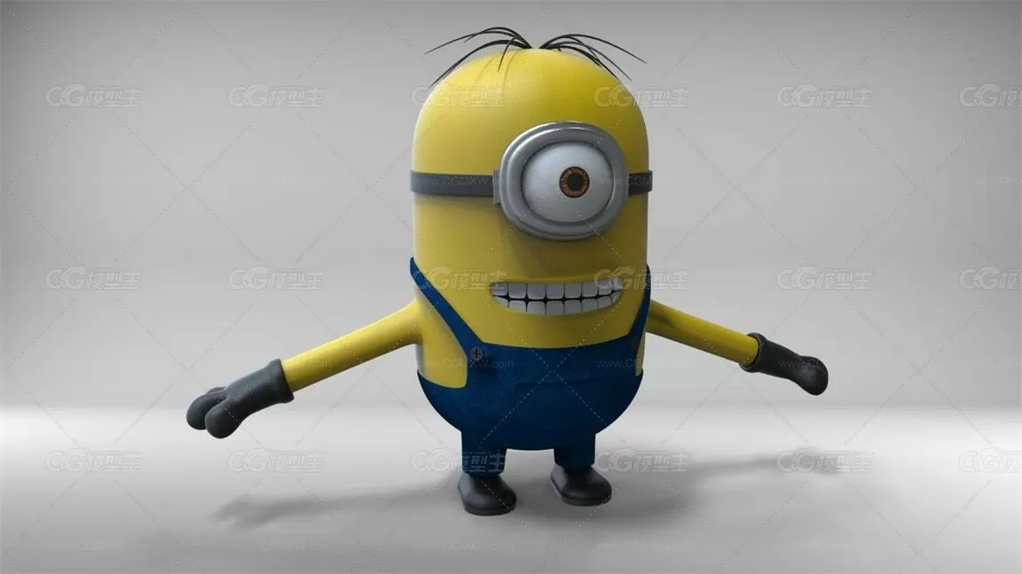 动漫角色 小黄人 Minion 3D模型-1