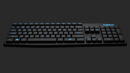 罗技键盘 Keyboard Logitech 3D模型