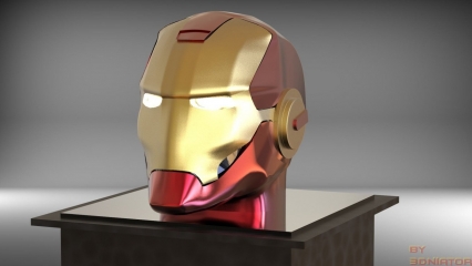 钢铁侠头像 ironman helmet 3D模型