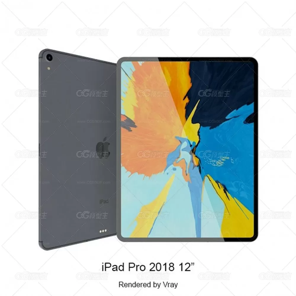 IPad Pro 12inches 2019 3D模型-1