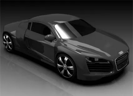 小轿车 Audi R8 3D模型