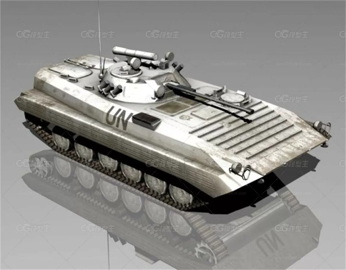 BMP-2 步战车 3d模型-1