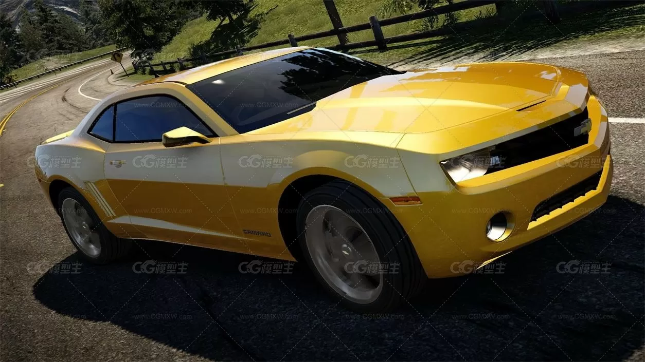 炫酷跑车 Camaro 3D模型-1