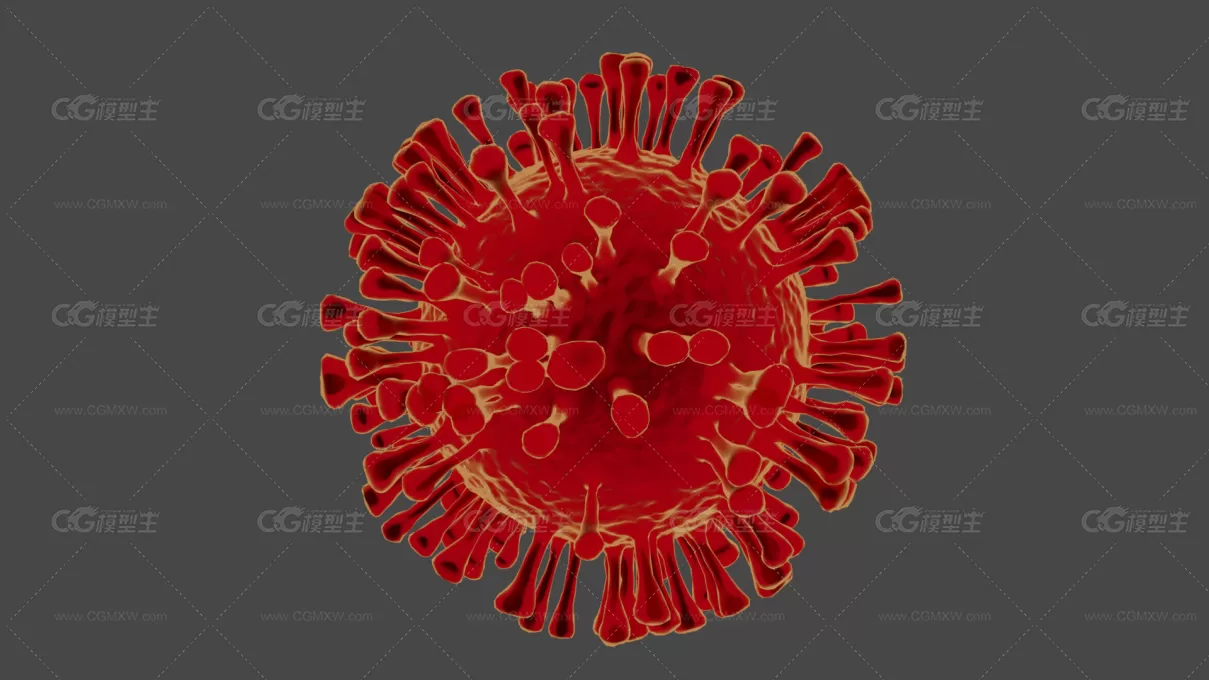 Corona Virus 新冠状病毒3D模型-1