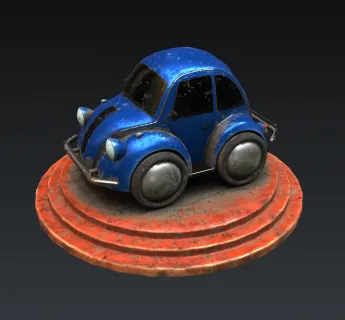 Q版甲壳虫汽车
