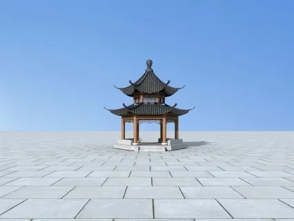 古亭 亭子 凉亭 六角亭 双檐亭 木亭 彩绘亭