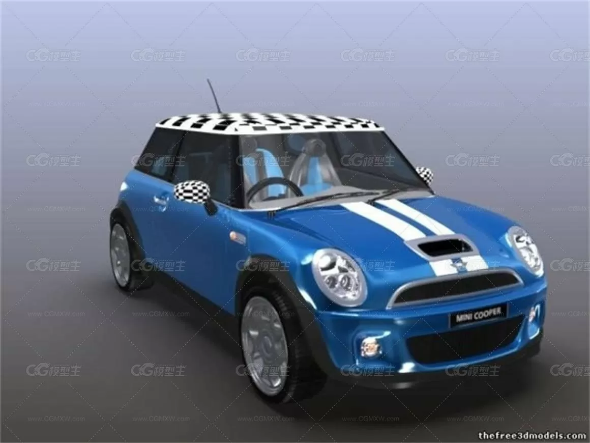 Mini Cooper 3D模型-1