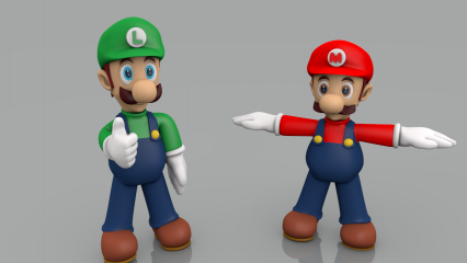 Mario & Luigi 3D模型