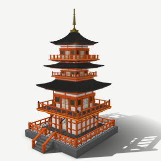 Japanese Temple 3D模型