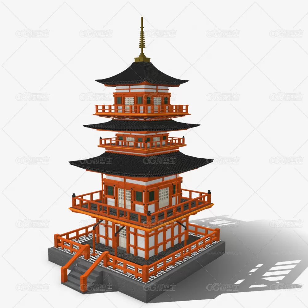 Japanese Temple 3D模型-1