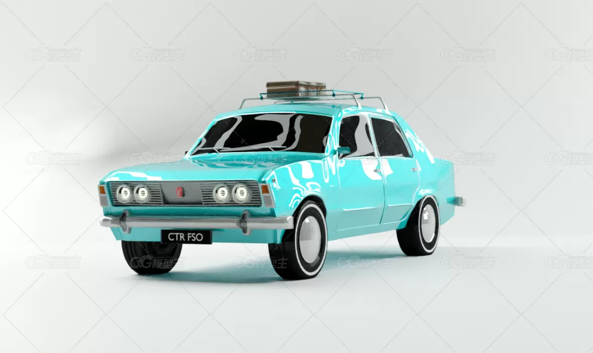 Fiat 125p 3D模型-1