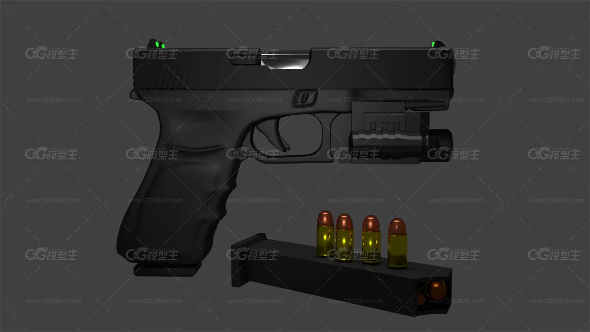 Glock 18C 3D模型-1