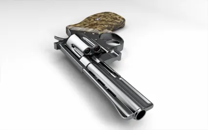 High Poly Revolver 3D模型