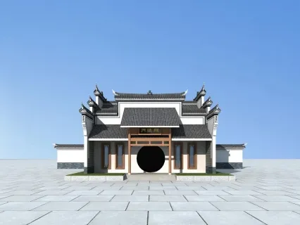精模 古建 祠堂 寺庙 古建阁 古建楼 仿古建筑