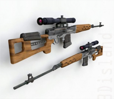 Dragunov Sniper 3D模型