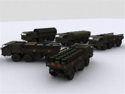 Faun L912_21 German Army Truck 3D模型