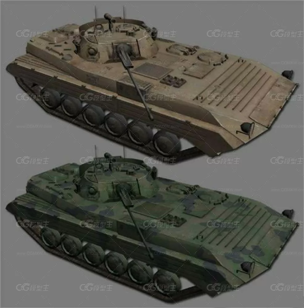 Russian Type90 APC 3D模型-1