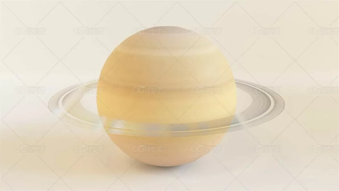 Saturn Planet 3D模型-1