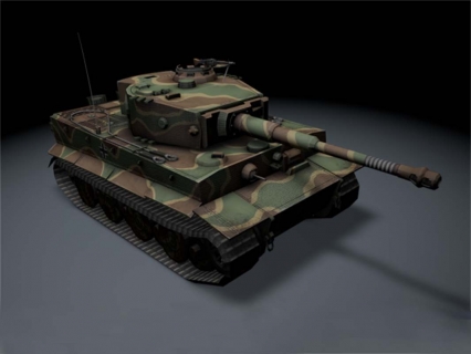 Veteran Tiger tank 3D模型