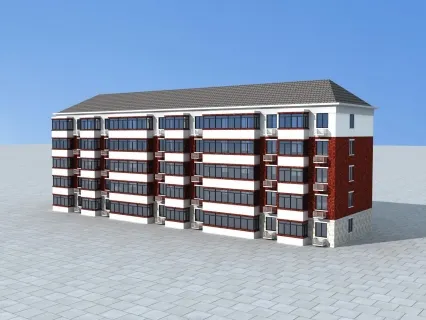 住宅  建筑  坡屋顶  小区楼