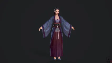 峰波谷李子纯  3d角色模型