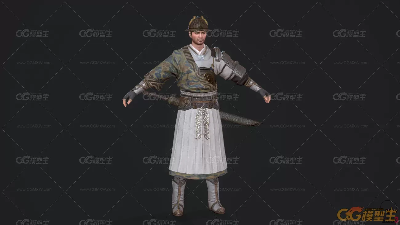 御前侍卫   3d角色模型-1