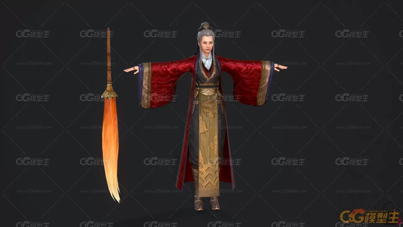红白双煞  3d角色模型-1