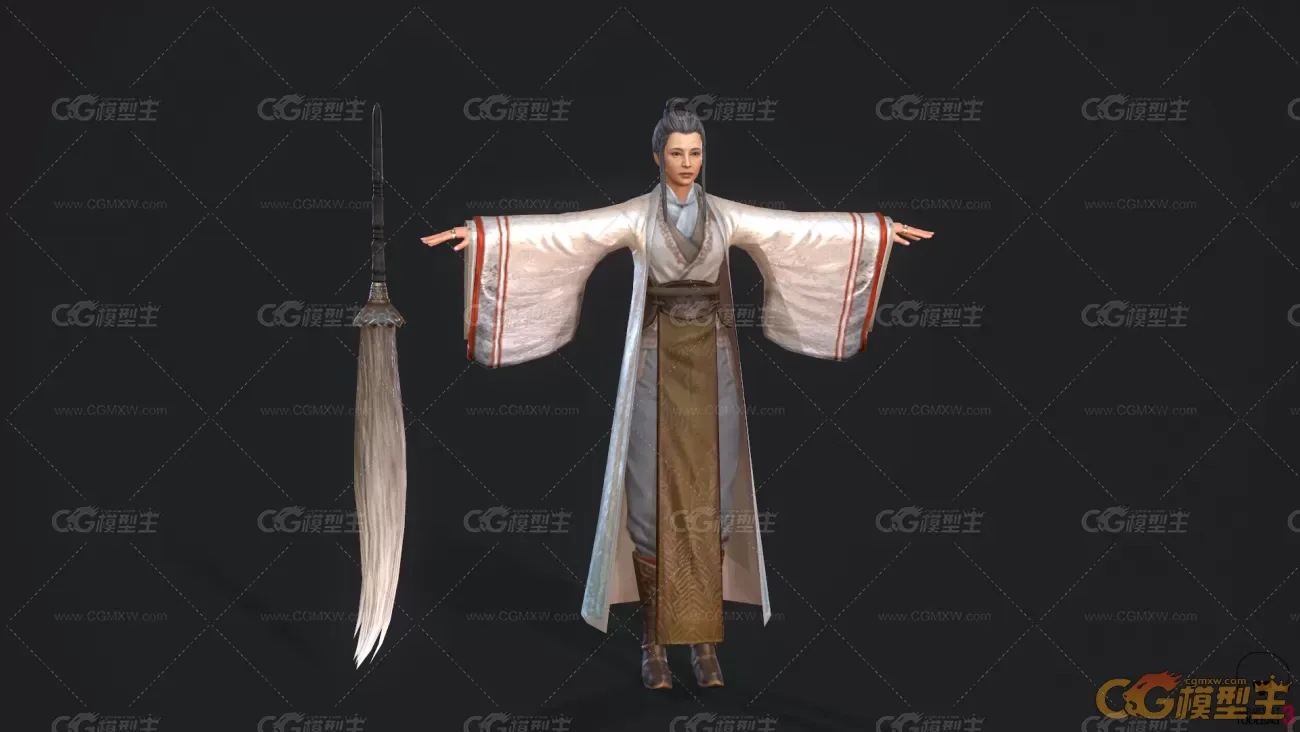 红白双煞  3d角色模型-2