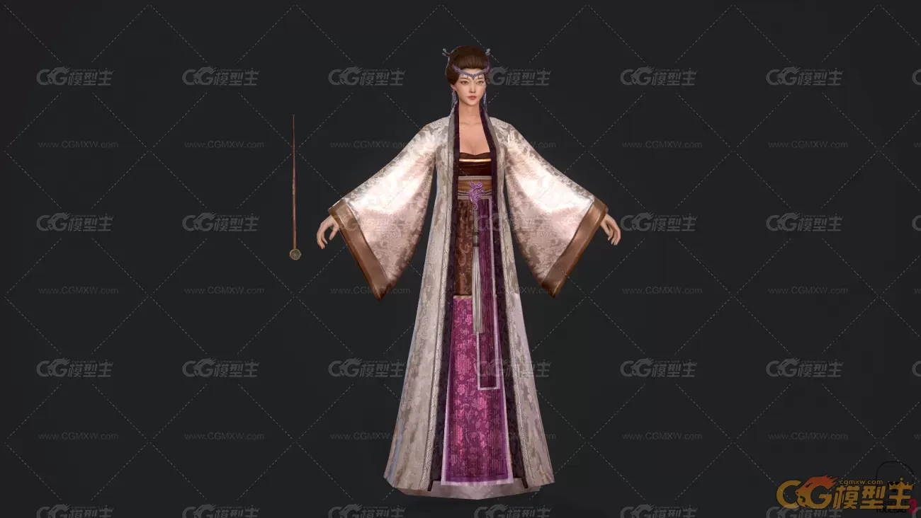 红楼歌姬  3d角色模型-1