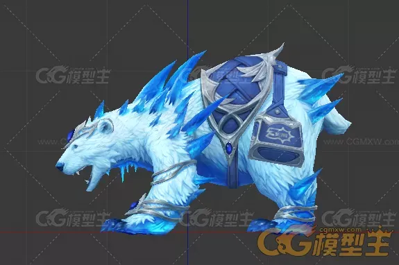 冰熊坐骑模型-2