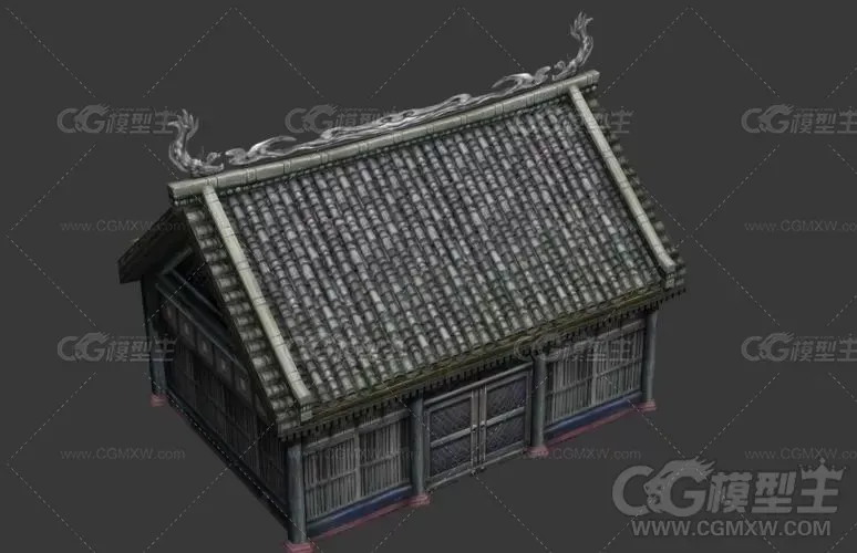 道观偏殿模型-1